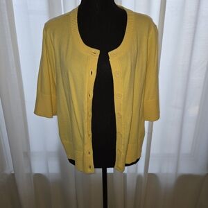 torrid Sunny Yellow Short Sleeve Cardigan